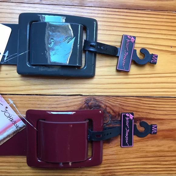 Betsey Johnson Red and Gray Belt Bundle, NWT, M/L - Picture 6 of 10